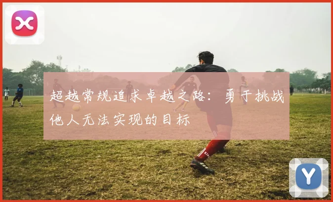 超越常规追求卓越之路：勇于挑战他人无法实现的目标